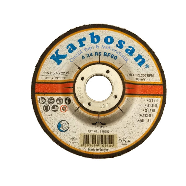 Karbosan Metal Silme Taşlama Taşı 115x6.4