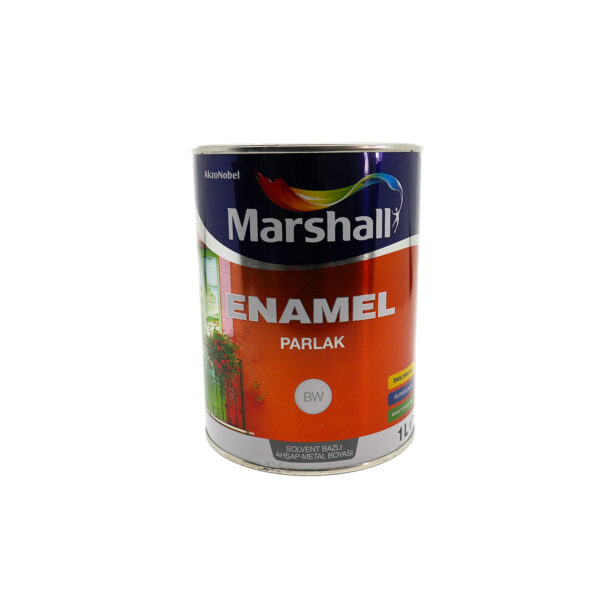 Marshall Enamel Sentetik Parlak Yağlı Boya 1 Lt Antrasit Gri
