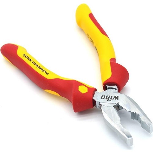 Elektrikci-Pense-1-Jpg.jpg Wiha Elektrikçi Kombine Pense 160 Mm - Görsel 1