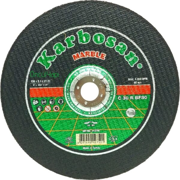 Karbosan Mermer Kesici Taş 230X3,5X22.23   10 Adet