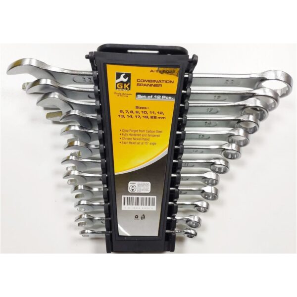 Gk Tools Kombine Anahtar Takımı 12'li Düz Yıldız 6x22 mm