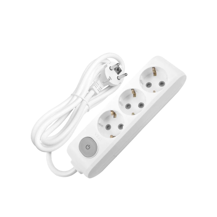 Viko-3Lu-2Mt-Li-Jpg65676.Jpg Viko Multi-Let Üçlü Priz Anahtarlı Topraklı Kablolu Çocuk Korumalı 5 Metre-Beyaz 90117305 - Görsel 1