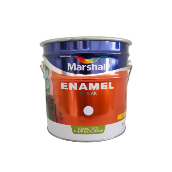 Marshall Enamel Sentetik Parlak Yağlı Boya 7.5 Lt  Beyaz