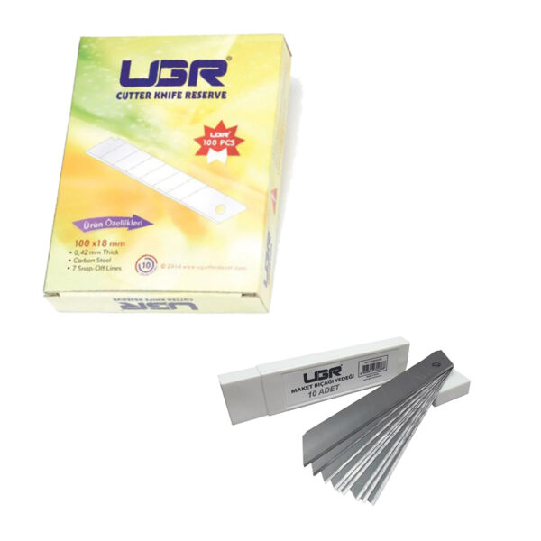 Ugr Maket Bıçak Yedeği 18mm X 100mm 100 Adet