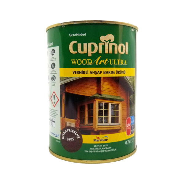 Cuprinol Woodart Ultra Solvent Bazlı Vernikli Ahşap Koruyucu 0,75 Lt Pelesenk