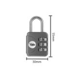 Yale Şifreli Asma Kilit Geniş Tip 30mm - Görsel 4