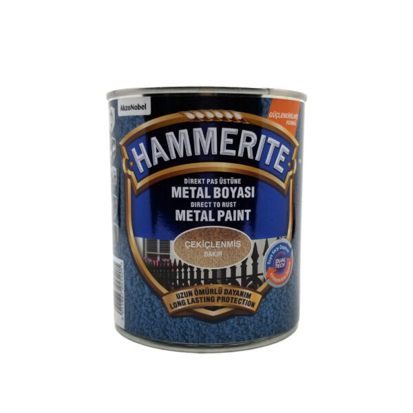 Hammerite Direkt Pas Üstüne Metal Boyası 0,75 Lt Çekiçlenmiş Bakır