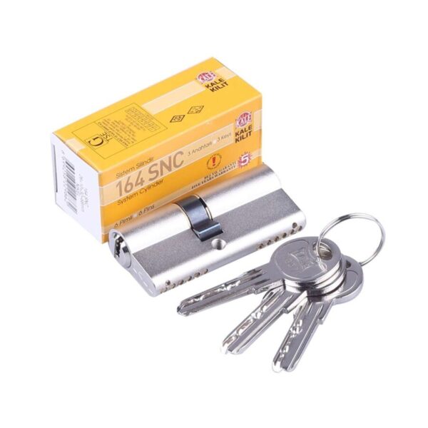 Kale 164 SNC Bilyalı Sistem Barel Çelik Kapı Göbeği Nikel 68mm