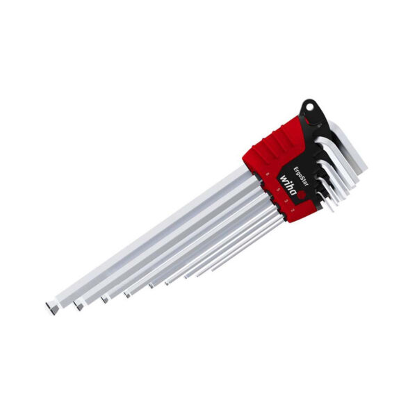 Wiha 369RH9 Ergostar Hex Allen Anahtar Seti Uzun 9 Parça