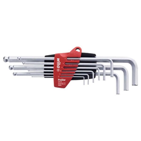 Wiha 07185 Hex Allen Anahtar Seti  Uzun 9 Parça