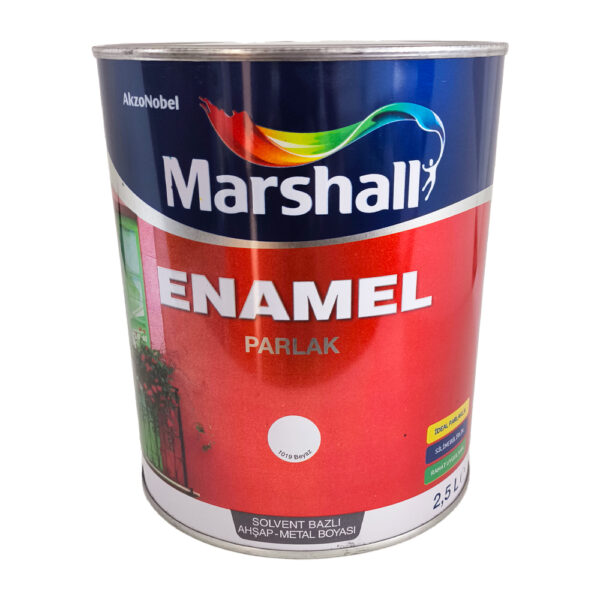 Marshall Enamel Sentetik Parlak Yağlı Boya 2.5 Lt  Beyaz