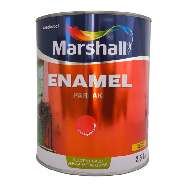 Marshall Enamel Sentetik Parlak Yağlı Boya 2.5 Lt Bayrak Kırmızı