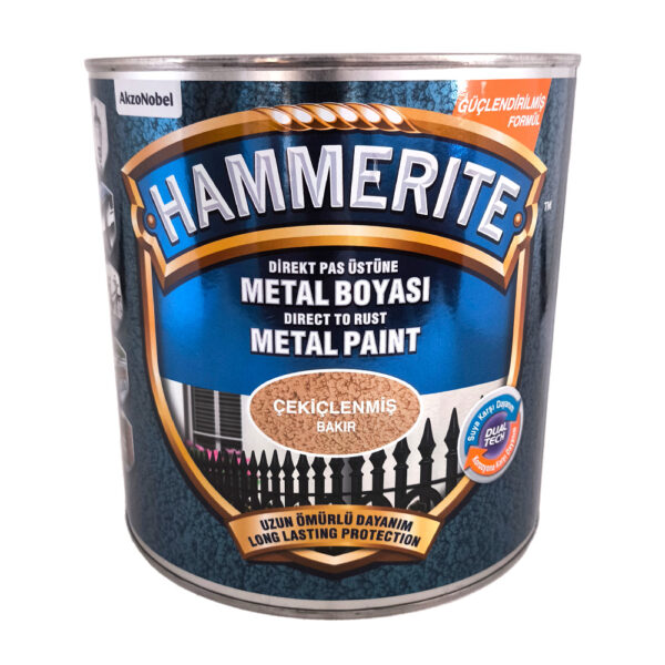Hammerite Direkt Pas Üstüne Metal Boyası 2.5 Lt Çekiçlenmiş Bakır