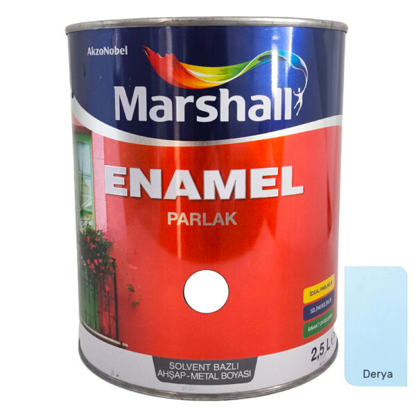 Marshall Enamel Sentetik Parlak Yağlı Boya 2.5 Lt Derya