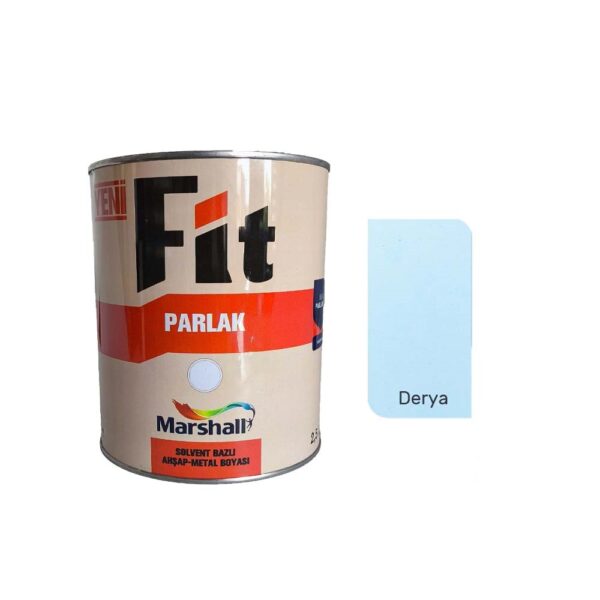 Marshall FİT Parlak Sentetik Yağlı Boya 0.75 Lt  Derya