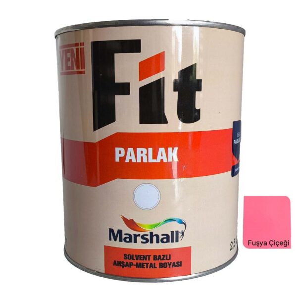 Marshall FİT Parlak Sentetik Yağlı Boya 2.5 Lt Fuşya Çiçeği