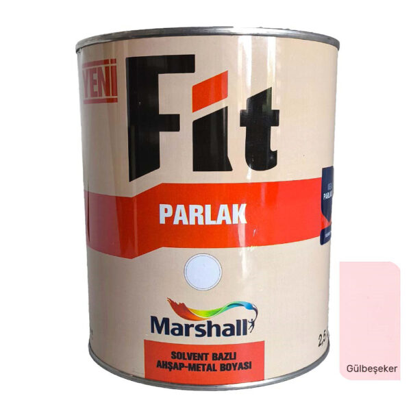 Marshall FİT Parlak Sentetik Yağlı Boya 2.5 Lt Gülbeşeker