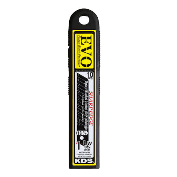 Kds Maket Bıçağı Yedeği 18 mm Siyah LB-10B EVO 10 Adet