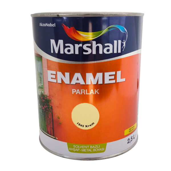 Marshall Enamel Sentetik Parlak Yağlı Boya 2.5 Lt Krem