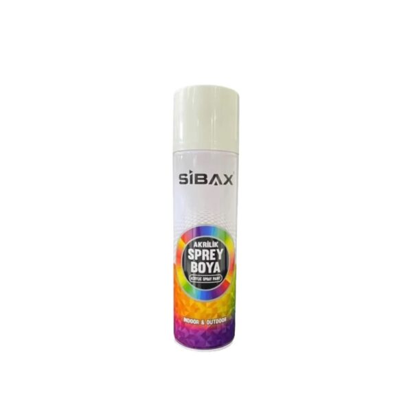 Sibax Akrilik Sprey Boya 250 ml Ral 9005 Parlak Siyah