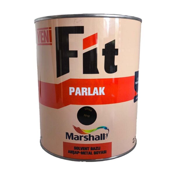 Marshall FİT Parlak Sentetik Yağlı Boya 2.5 Lt Siyah