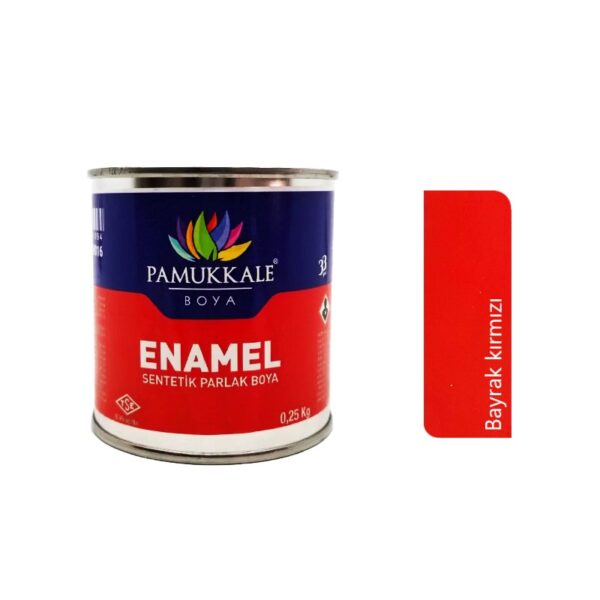 Pamukkale Enamel Sentetik Yağlı Boya 250 Gr. Bayrak Kırmızı