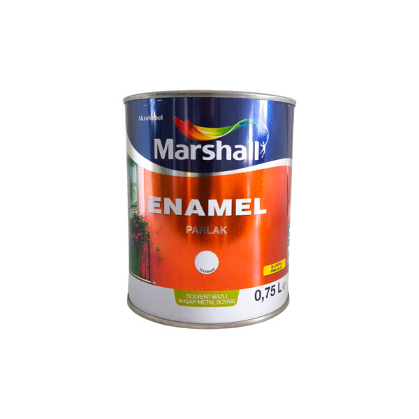 Marshall Enamel Sentetik Parlak Yağlı Boya 0.75 Lt Beyaz