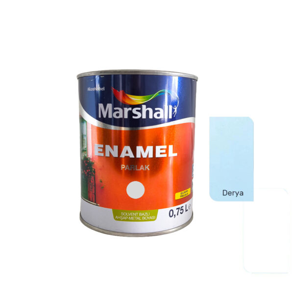 Marshall Enamel Sentetik Parlak Yağlı Boya 0.75 Lt Derya