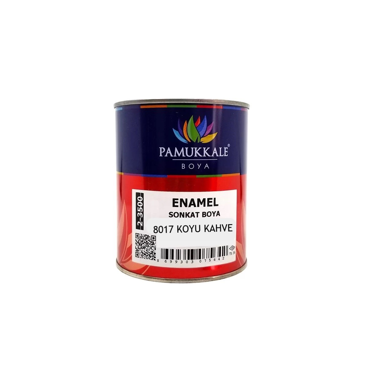 Enamel-0-75-1-Jpg-Jpg.jpg Pamukkale Enamel Parlak Sentetik Yağlı Boya Ahşap &Amp;Amp; Metal 0.87 Kg 8017 Koyu Kahve - Görsel 1