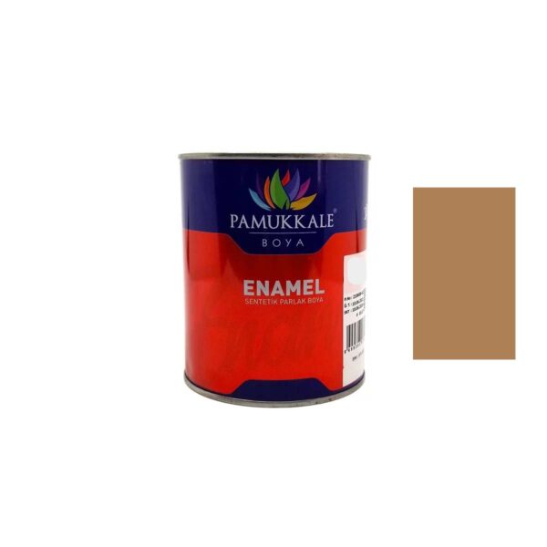 Pamukkale Enamel Parlak Sentetik Yağlı Boya Ahşap & Metal 0.75 Kg 8126 Sütlü Kahve
