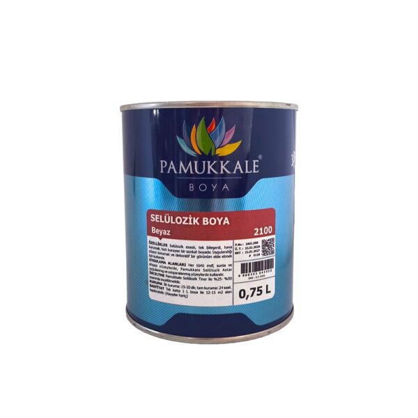 Pamukkale Selülozik Boya 0.75 Lt  Beyaz