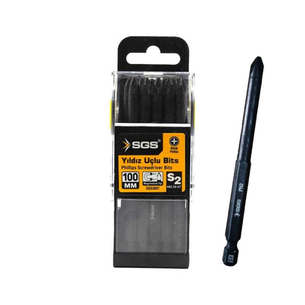 Sgs 3807 Yıldız Bits Uç Ph2 X 100mm 10’Lu Paket