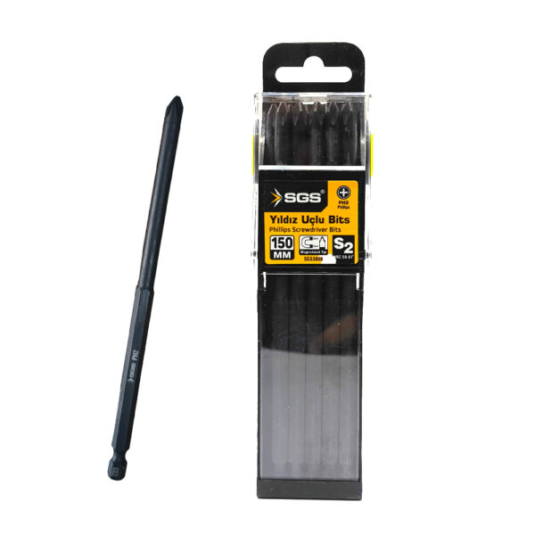 Sgs 3808 Yıldız Bits Uç Ph2 X 150mm 10’Lu Paket