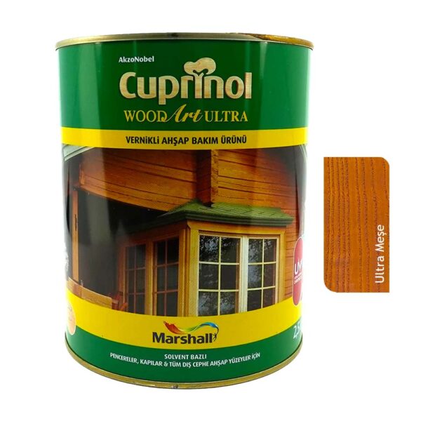 Cuprinol Woodart Ultra Vernikli Ahşap Koruyucu 2.5 Lt Meşe