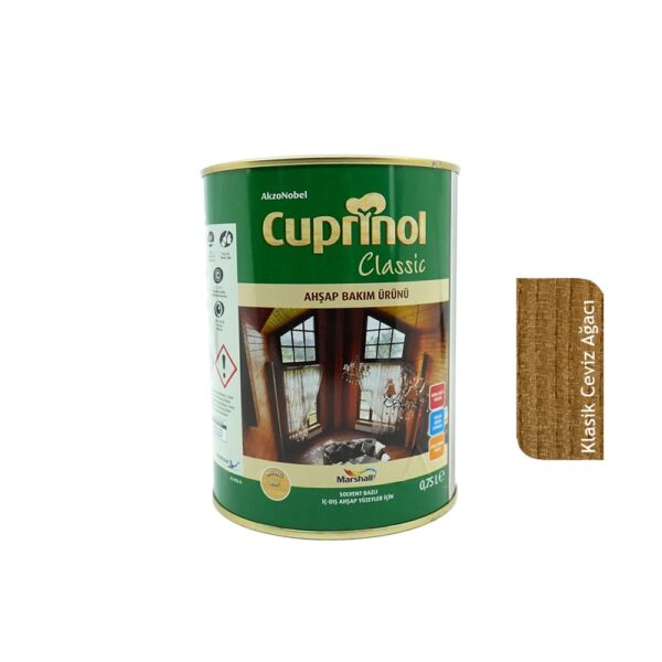 Cuprinol Classic VERNİKSİZ Ahşap Koruyucu 0.75 Lt Klasik Ceviz Ağacı