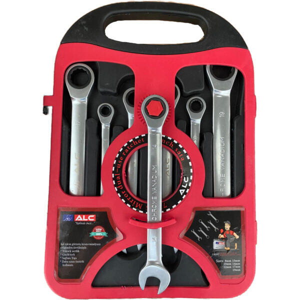 ALC Cırcır Kombine Anahtar Seti 7 Parça