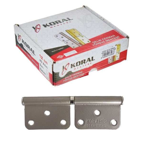 Koral 12Cm Çelik Cerman Yönsüz Menteşe 2mm