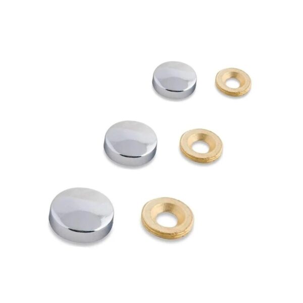 Dekoratif Metal Vida Gizleme Kapağı Krom 15 mm / 250 Adet