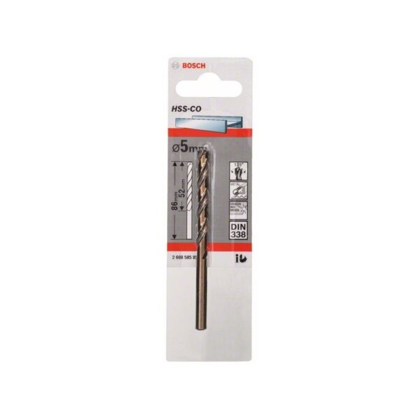 Bosch Hss-Co 5mm Metal Matkap Ucu Kobalt 1 Adet