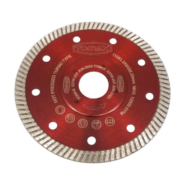 Tomax Mermer Granit Seramik Kesme Elmas Testere 115 x 1,3