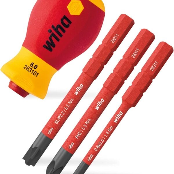 Wiha 1000v VDE Elektrikçi Topaç Tornavida Seti 4 Parça