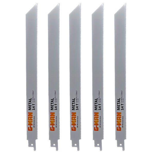 G-man (İsveç) Hss Bi-Metal 250mm Tilki Kuyruğu Testeresi 5'li Paket