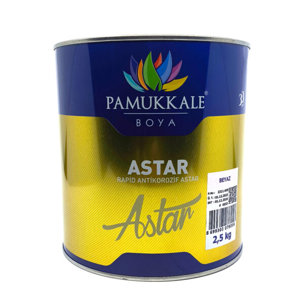 Pamukkale Rapid Hızlı Kuruyan Metal Yüzey Astarı 2,5 Kg Beyaz