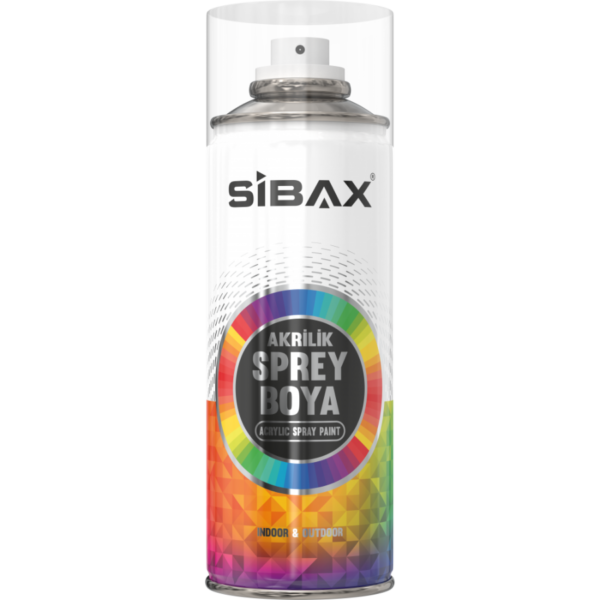 Sibax Akrilik Sprey Boya 400ml Metalik Jant Gümüş 0360
