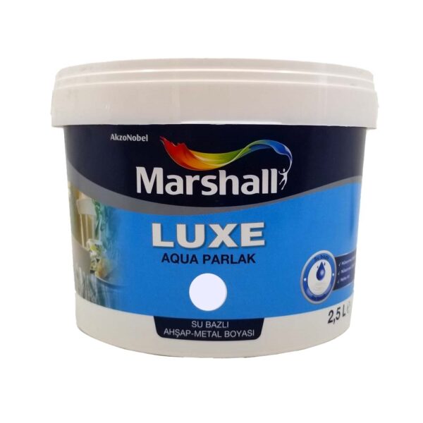 Marshall Luxe Aqua Parlak Su Bazlı Yağlı Boya 2,5Lt Gülpembe 3081