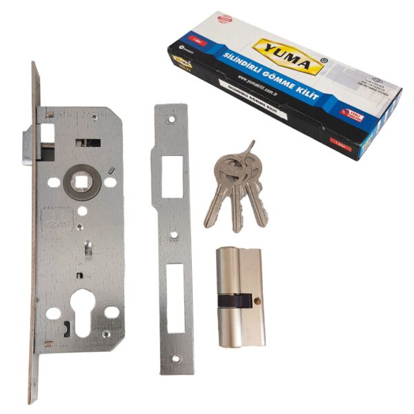 Yuma Silindirli Gömme Kilit 35mm Nikel