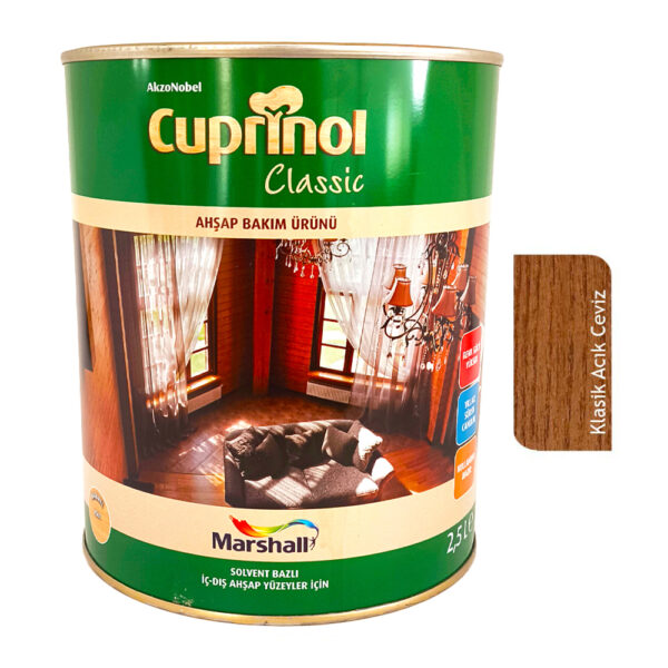 Cuprinol Classic VERNİKSİZ Ahşap Koruyucu 2.5 Lt Açık Ceviz