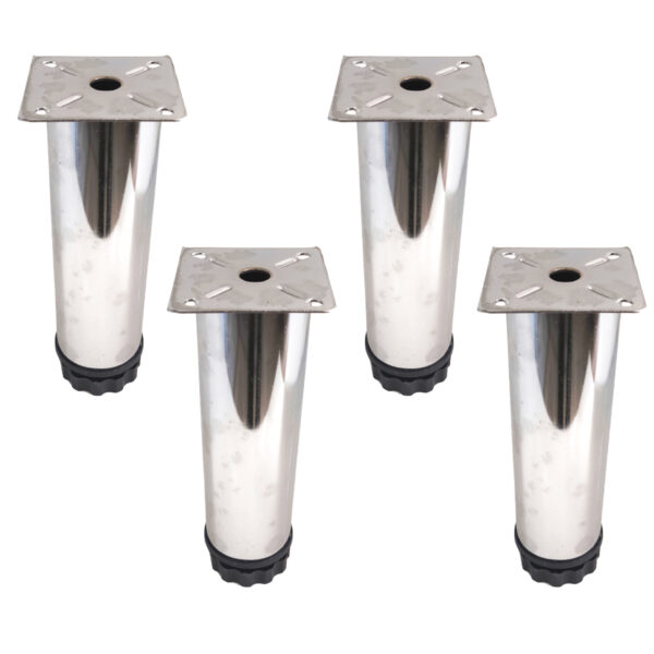 Metali Metal Dolap Mobilya Baza Ayak Krom 15 Cm
