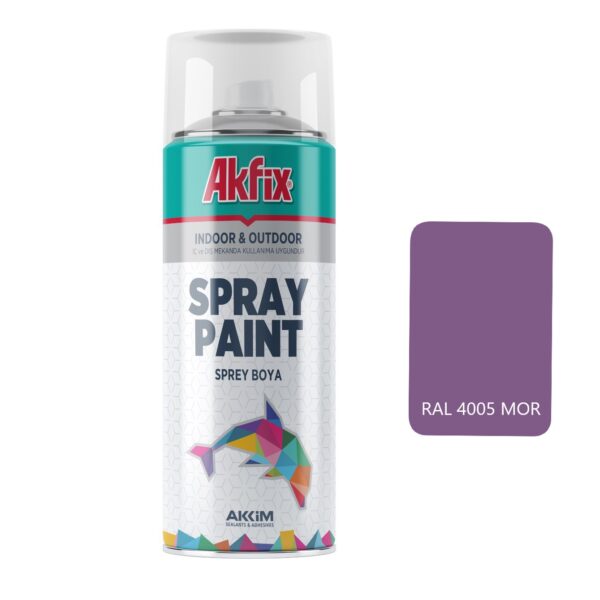 Akfix Akrilik Parlak Sprey Boya 400ml Mor 4005