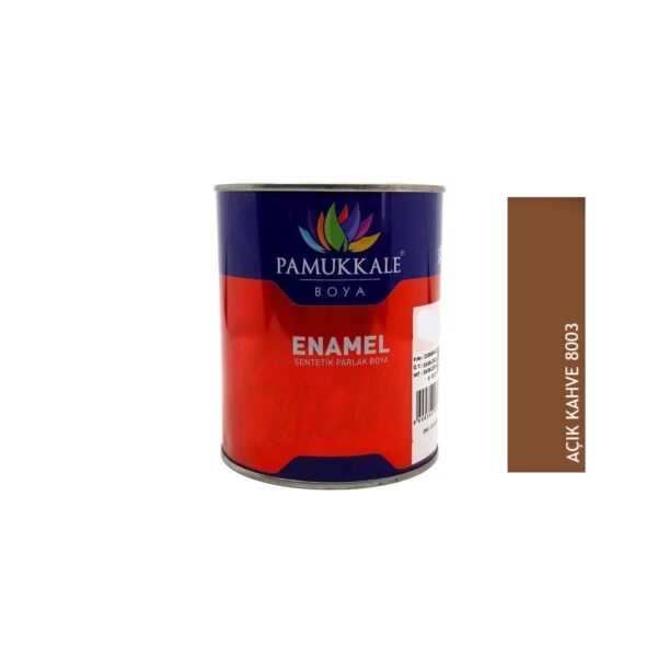 Pamukkale Enamel Parlak Sentetik Yağlı Boya Ahşap & Metal 0.75 Kg Açık Kahve